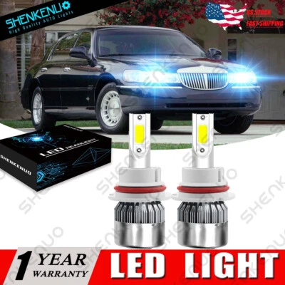 FOR LINCOLN Town Car 1990-2002 8000K Bright Hi&Low LED Headlight Headlamp - Image 1 of 4