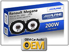Renault Megane Rear Door speakers Alpine 5.25" car speaker kit 200W Max