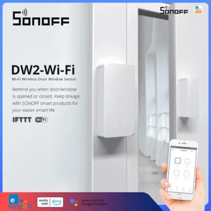 SONOFF DW2 WIFI Door Window Sensor Smart Home Switch APP Control Alarm Security - Picture 1 of 12