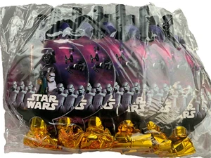 12 STAR WARS BIRTHDAY PARTY SUPPLIES LOOT FAVORS DARK SIDE FOIL BLOWOUTS ROLL UP - Picture 1 of 3