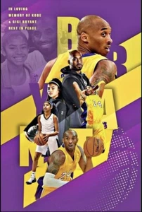 "Kobe Bryant und Gigi Bryant POSTER, Größe 24x36"" - Bild 1 von 1