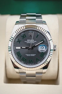Rolex Datejust 41 mm 126334 Wimbledon UNWORN 2025 Slate Roman Oyster - Picture 1 of 9