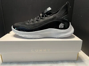 Under Armour UA Curry 8 NM Team Basketball Shoes Black/white 3024785-010 - Picture 1 of 6