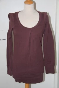 Original Pull Sweat shirt Femme WEZC Mir Jam Rouge raisin T : M neuf - Foto 1 di 1