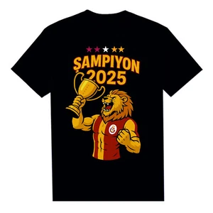 Camiseta Galatasaray Meister 5 Yildiz Aslan Sampiyon - Imagen 1 de 4