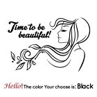 Fun Beautifil Girl Wall Sticker Decals For Woman Bedroom Beauty Quote Wallpaper