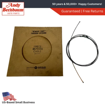 Dodge Valiant Dart 1971-1974 cargador satélite cable de freno de estacionamiento 3575584 nuevo en stock Foto 1 de 4