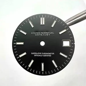 Pour NH35 Movement 28.5MM Dial Green Luminous Single Calendar Watch Dial - Zdjęcie 1 z 39