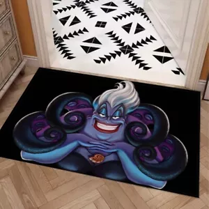 Alfombrilla de puerta con estampado de villanos Úrsula Ariel La Sirenita con respaldo antideslizante - Imagen 1 de 3