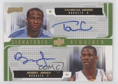 2008-09 Upper Deck MVP Signatures Required Bobby Jones Taurean Green #SR-JG automático Foto 1 de 2