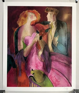 Seriolitografía firmada "Robe du Soire" por Linda Le Kinff - Imagen 1 de 14