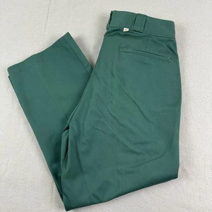 Vintage 80er Dickies Twill Arbeitshose Herren passt 34x26,5 Made in USA türkis grün - Bild 1 von 13