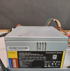 Antec BP500U Basiq Power 500 Watt ATX 12V Power Supply 80 Plus 100V-240V - Picture 1 of 3
