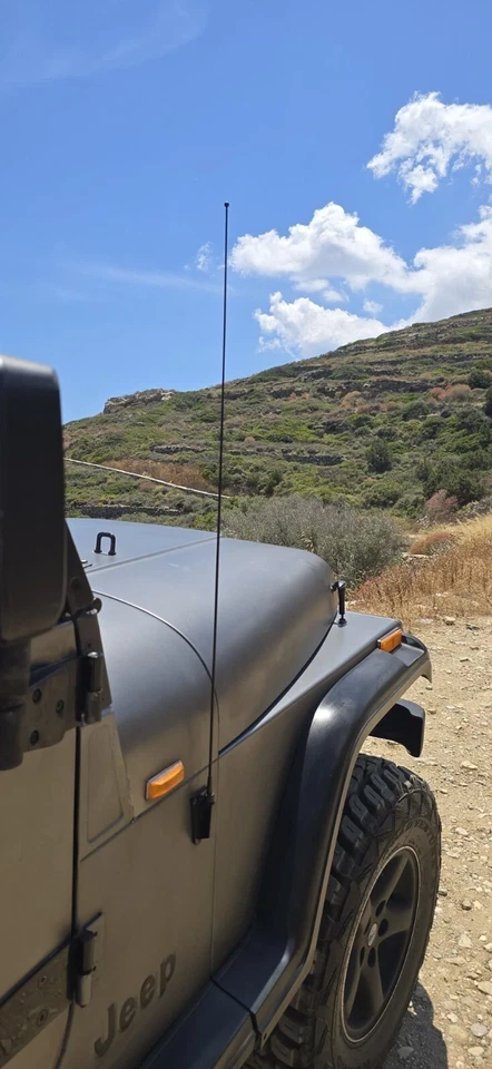 Mástil de antena de acero inoxidable negro 31" para Jeep Wrangler 87-06 YJ/TJ 1987-1997-2006 Foto 1 de 4