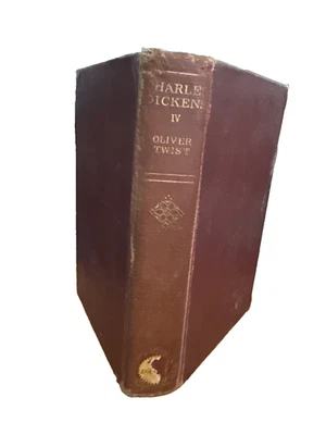 The Adventures of Oliver Twist by Charles Dickens – Antique 1894 Houghton HB - Imagem 1 de 4