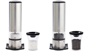 Electric Salt & Pepper Mill Set - Stainless (Elis U'select Stainless Steel) - Picture 1 of 4