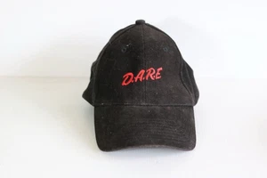 Vintage DARE Snapback Hat Resist Drugs Violence Black Red Cap - Picture 1 of 7