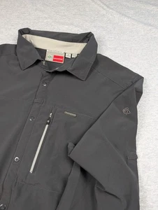 Craghoppers NosiLife Insect Shield Herren Medium schwarz dunkelgrau LS Travel Shirt - Bild 1 von 9
