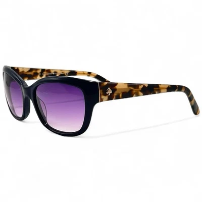 Gafas de sol Kate Spade Johanna/S FX8 OS azul marino marco tortuga lentes púrpuras 53-17-135 Foto 1 de 4