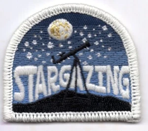 STARGAZING (GLOW IN THE DARK) Iron On Patch Astrology Stars - Picture 1 of 1