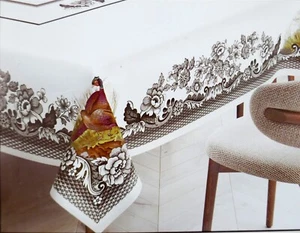 NIP Spode WOODLAND Pheasant Tablecloth Oblong & Oval 60"X84" Seats 6-8 Holidays - Picture 1 of 8
