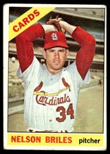 1966 Topps Nelson Briles St. Louis Cardinals #243