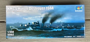 TRUMPETER 1/350 WW II CANADIAN NAVY HMS HURON DESTROYER 1944 MODEL KIT 05333 NIB - Picture 1 of 14
