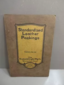 1921 Graton & Knight Mfg Co Leather Packings Trade Catalog - Foto 1 di 3