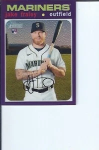 Jake Fraley 2020 Topps Heritage High Number RC Purple Chrome - Bild 1 von 1