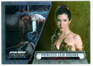 STAR WARS 2016 TOPPS EVOLUTION GOLD PARALLEL BASE #37 PRINCESS LEIA #'D 37/50 - Picture 1 of 2