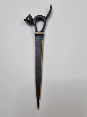 Brieföffner mit Katze / Gestempelt: Austria  / (Hagenauer; Bosse ?) - Bild 1 von 4