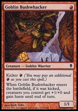 1x Goblin Bushwhacker Zendikar MtG Magic Red Common 1 x1 Card Cards