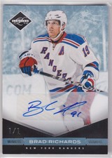 2011-12 Panini Limited Platinum Spotlight Monikers Brad Richards #60 1/1 1 of 1