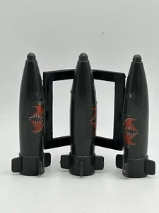 Vintage Hasbro GI Joe Cobra Rattler Original Parts Cluster Bombs with Rack - Picture 1 of 5