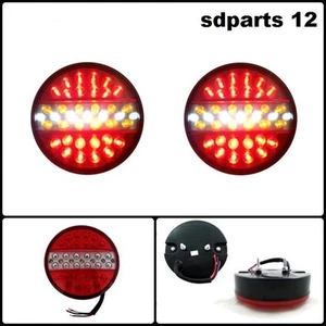 2 X 24v Rücklicht Rechts und Links Rund Durchmesser 140mm Für Gewicht Heavy - Bild 1 von 4