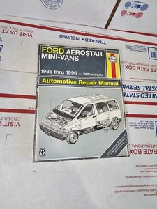 Ford Aerostar Mini-Vans 1986-1996 Haynes repair manual 36004 Automotive Shop - Picture 1 of 3