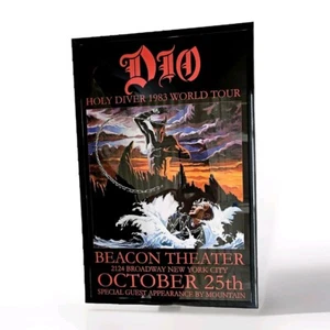 Dio 1983 Leuchtfeuer Theater Konzert Poster 11 x 17 gerahmt - Bild 1 von 2