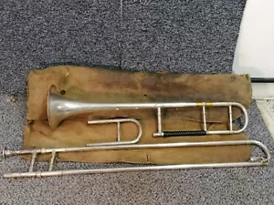 More details for vintage boosey &amp; co orchestral model class a trombone instrument