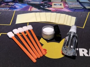 Card Cleaning Kit! Best Value! Extra Supplies! Card Care Kit! Pokémon MTG Yugioh - Picture 1 of 11