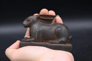 Seltene altägyptische Antike Göttin Statue Hasen ägyptisch Pharaonisch v. Chr. - Bild 1 von 8