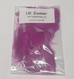 Zonker - Tiras naturales de material para atar moscas de trucha | Fuscia - Imagen 1 de 1