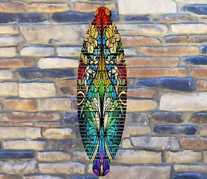 16" Stained Glass Look Helix 3D Hanging Wind Spinner Yard Decor Kinetic hws016 - Picture 1 of 2