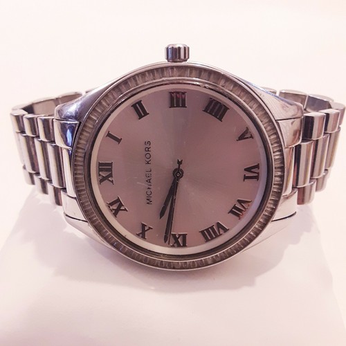 Orologio MICHAEL KORS Donna Blake Argento Acciaio 42mm MK3243 Cristalli Romano