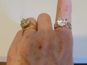 Diamond Solitaire Ring Size 7 * New* - Picture 1 of 3