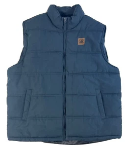 Field And Stream Quilted Vest Jacket Blue Full Zip Size XL Puffy YELLOWSTONE - Picture 1 of 7