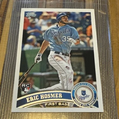 2011 Topps Update  RC Rookie Card Eric Hosmer #US155 Kansas City Royals Mint - Image 1 of 4