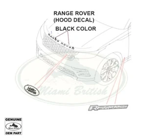 LAND ROVER FRONT NAME PLATE HOOD "RANGE ROVER" RR VELAR LR173874 LR173875 GEN - Picture 1 of 1