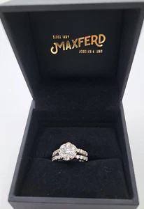 Cluster-Verlobungsring 1,28 ctw Diamant 14 kWg - Bild 1 von 6