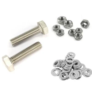 3/8” 7/16" 1/2" 5/8" UNC SET SCREWS NUTS WASHERS HEX BOLTS A2 STAINLESS STEEL - Picture 1 of 9