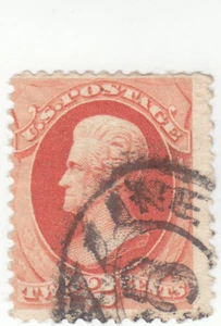 Scott # 183 - 2c Vermillion - Jackson - gebraucht - SCV - 5,00 $ - Bild 1 von 2